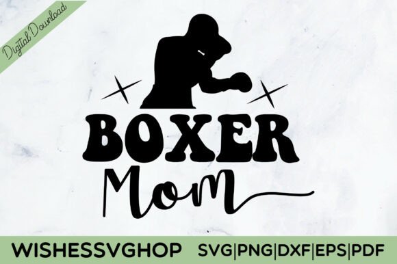 Boxer Mom SVG PNG: A Heartfelt Embroidery Design