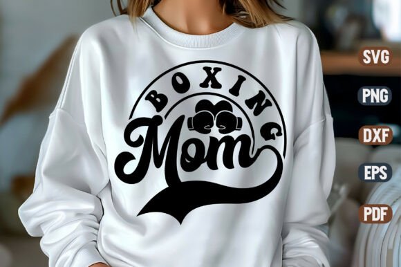 Boxing Mom SVG Design: A Bold Embroidery Choice