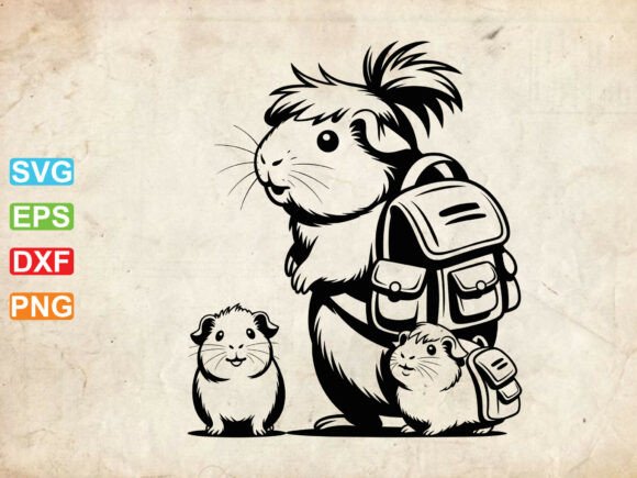 Capybara Mom SVG: A Charming Addition to Embroidery