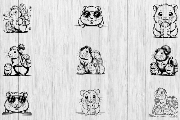 Cute and Versatile Capybara Mom SVG Bundle