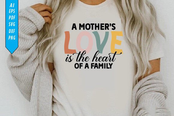 Mother's Day SVG Design: The Heart of Embroidery